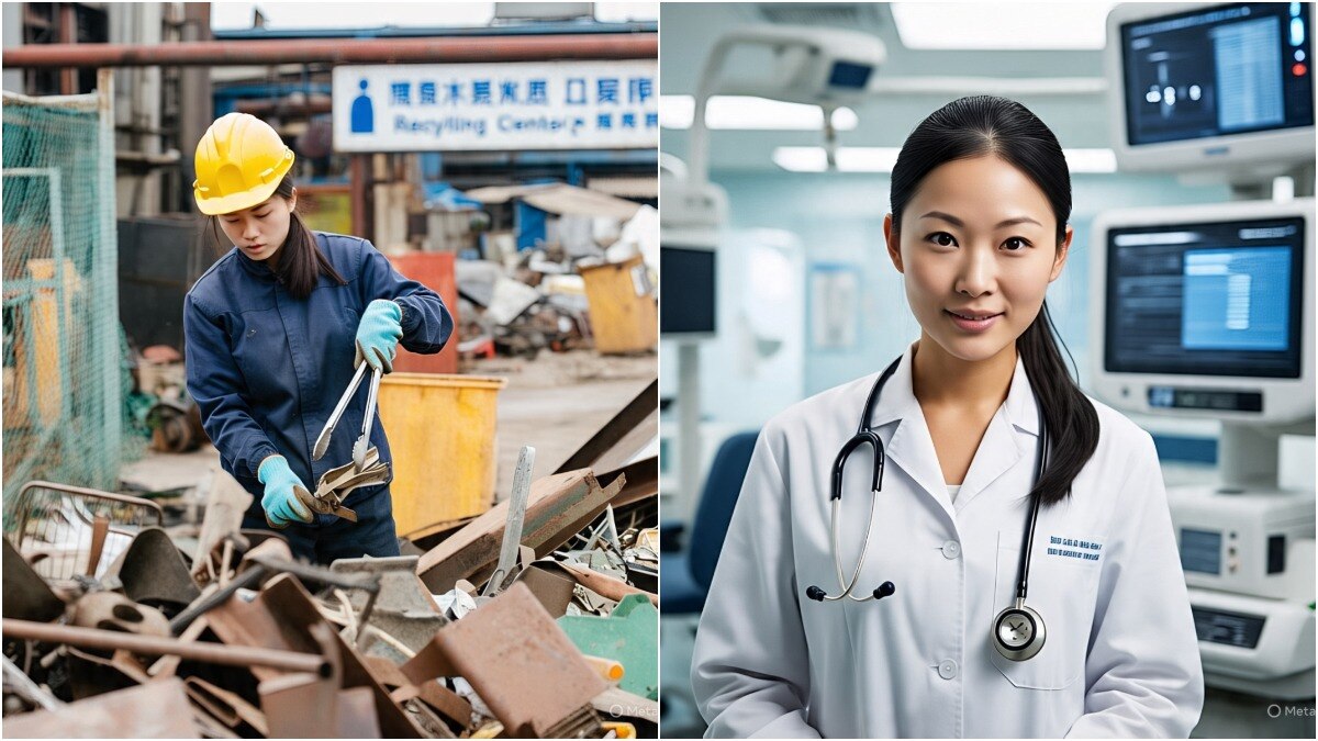 डॉक्टरी से ज्यादा कबाड़ से कमा लेती है महिला (फोटो - AI जेनरेटेड सांकेतिक तस्वीर)