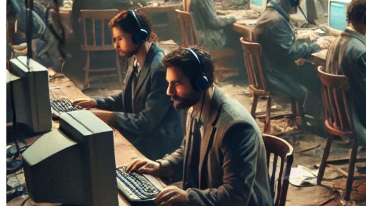 Fake call center