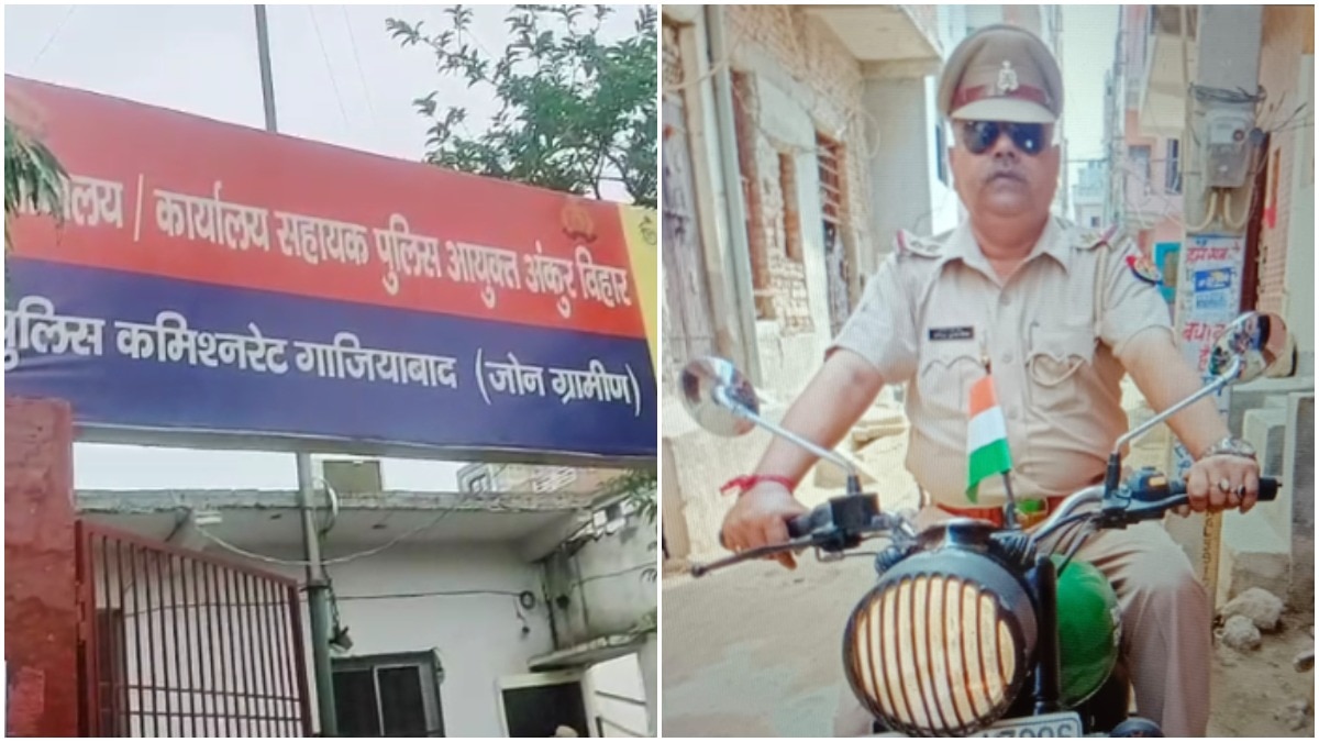 गाजियाबाद के अंकुर विहार में आंधी और बारिश के चलते एसीपी दफ्तर की छत गिर गई, जिसमें दबकर सब-इंस्पेक्टर वीरेंद्र मिश्रा की मौत हो गई. (Aaj Tak Photo)