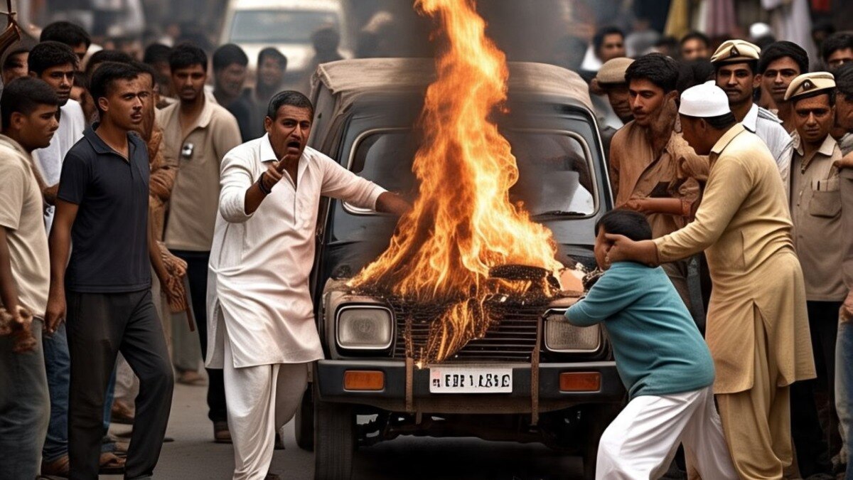 अलीगढ़ में गोमांस की तस्करी के शक में 4 लोगों की बेरहमी से पिटाई, 2 की हालत नाजुक, 37 के खिलाफ केस दर्ज