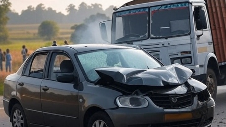 दर्दनाक सड़क हादसे में 6 लोगों की मौत