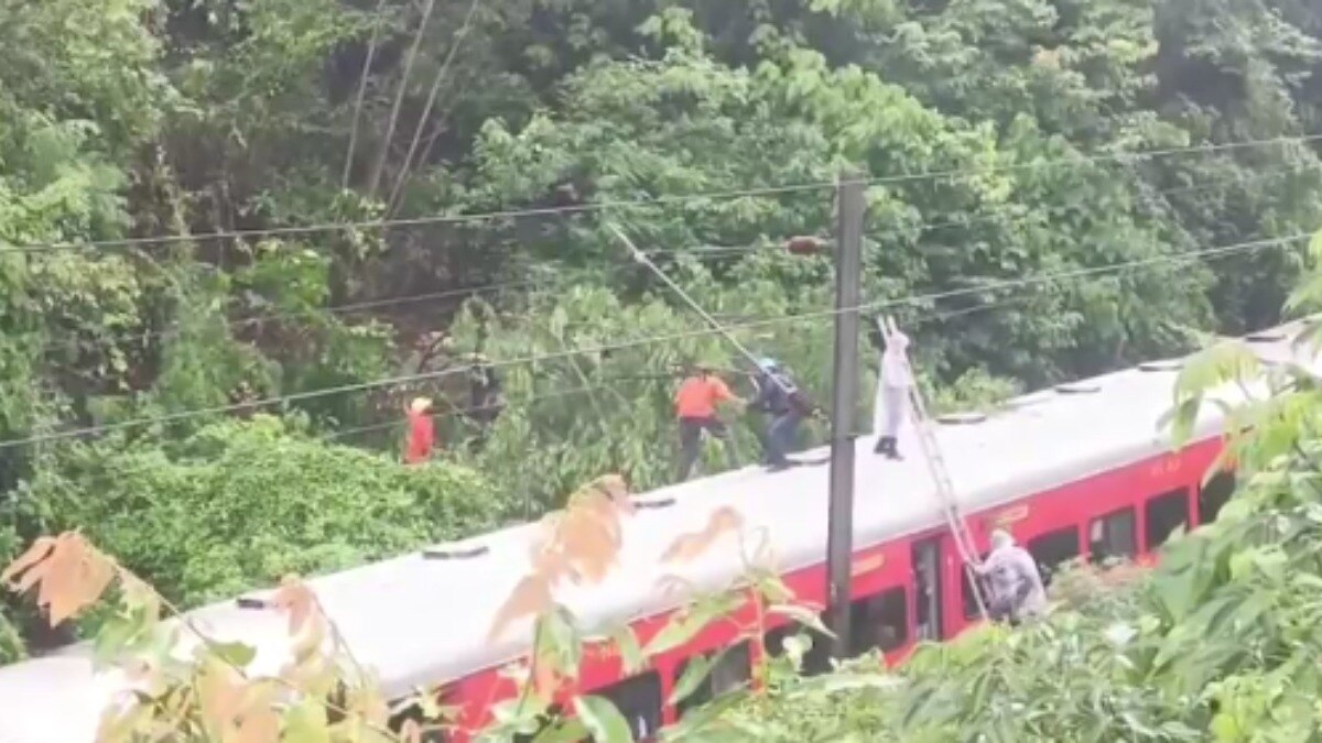 केरल: त्रिशूर में बड़ा रेल हादसा होते-होते बचा, चलती ट्रेन पर गिरा पेड़