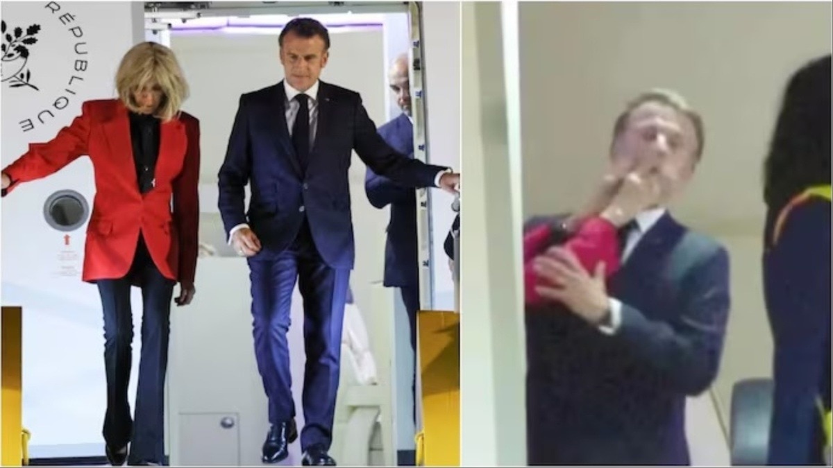 Emmanuel Macron slap