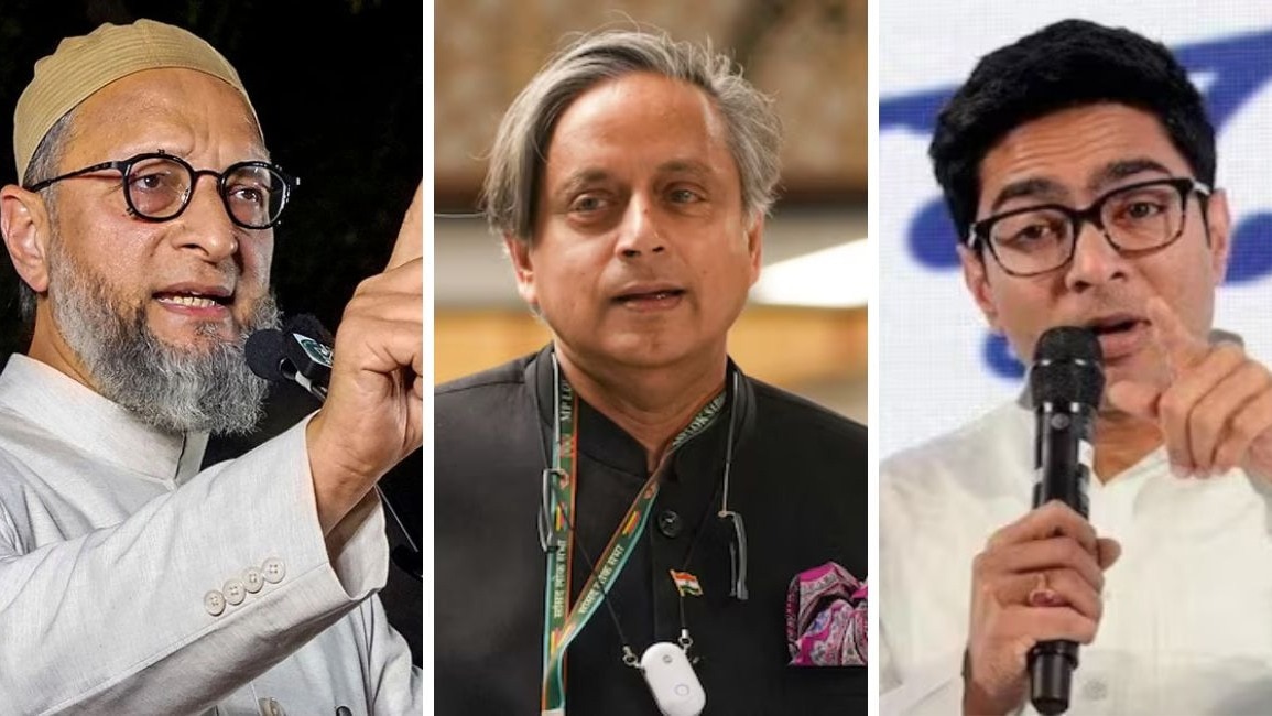 Owaisi Tharoor Abhishek