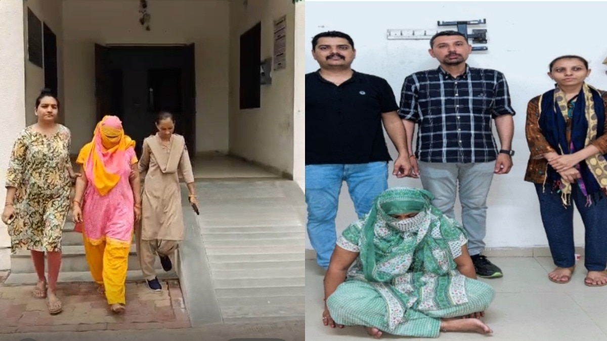 पुलिस की गिरफ्त में आरोपी.