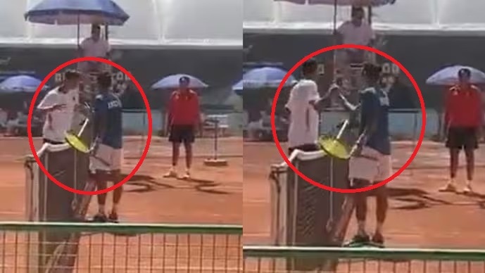 जूनियर डेविस कप में भारत-पाकिस्तान मुकाबले के बाद गरमाया माहौल। (Credit: X)