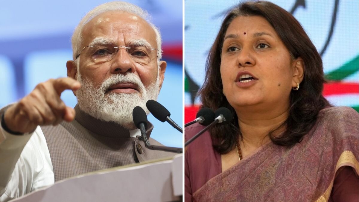 PM मोदी और सुप्रिया श्रीनेत.