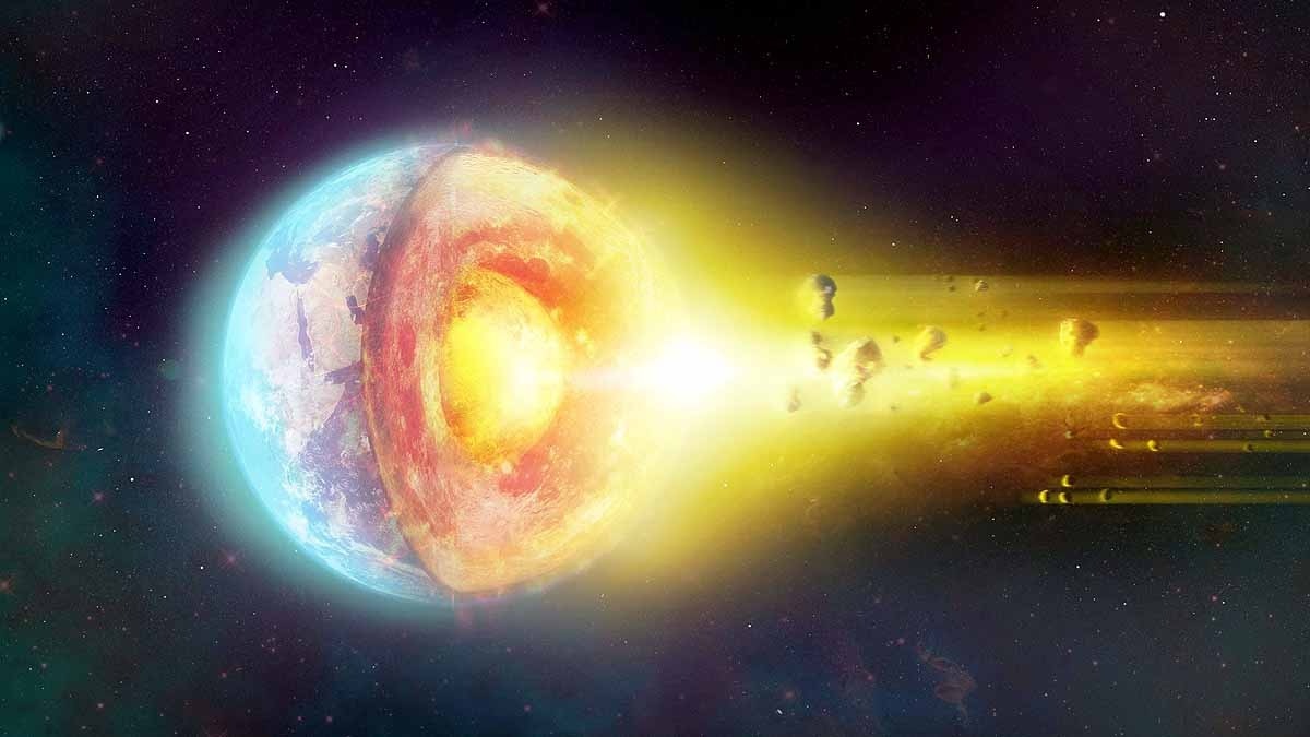 Earths core leaks gold