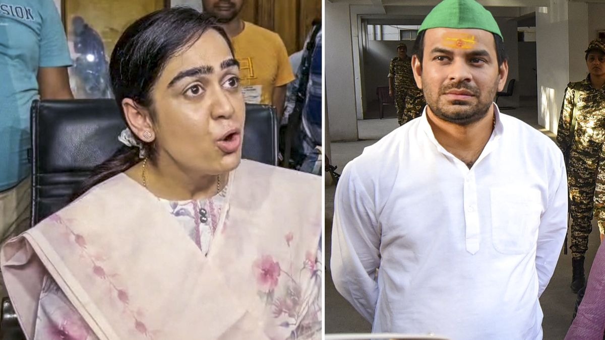 ऐश्वर्या औऱ तेज प्रताप यादव. (फाइल फोटो)