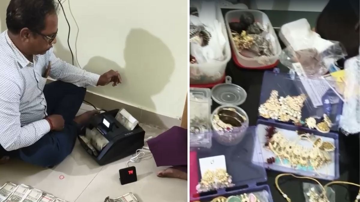 चीफ इंजीनियर के यहां मिला कैश.