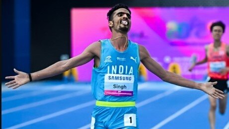 Asian Athletics: Golden brace for record-breaking Gulveer.