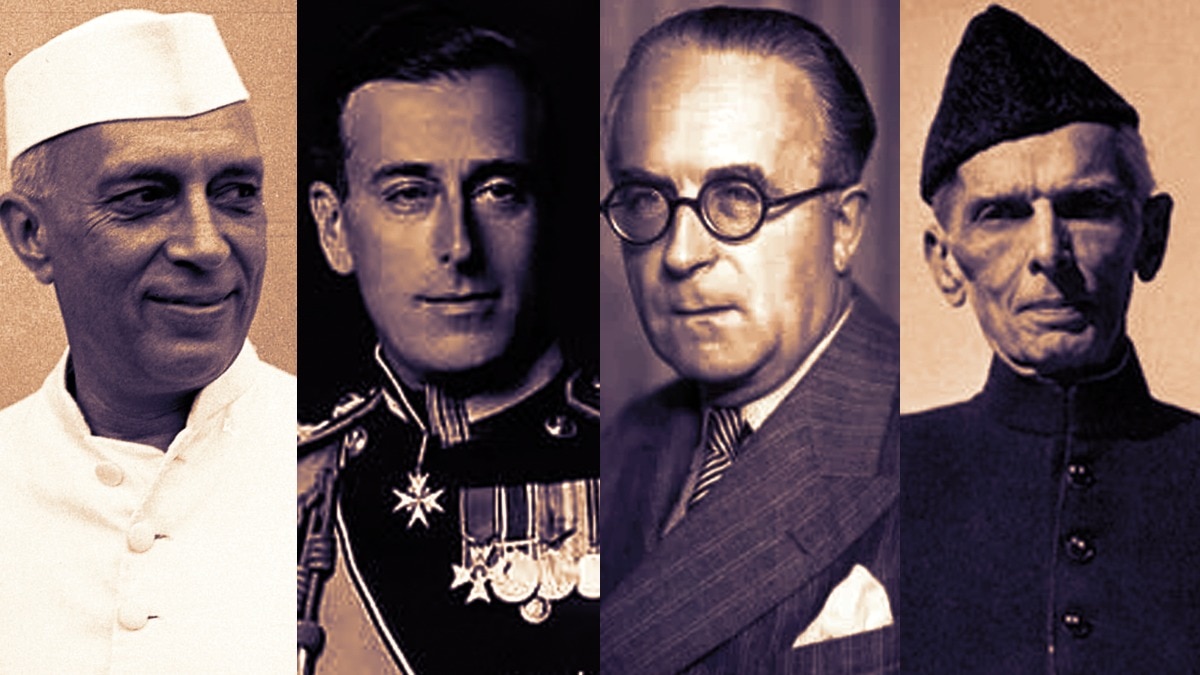 नेहरू, माउंटबेटेन, रेडक्लिफ और जिन्ना (फाइल फोटो)