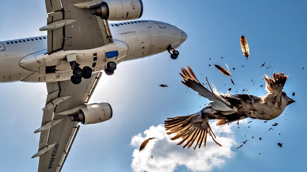 बर्ड हिट से क्यों होता है भारी नुकसान? (AI META PHOTO)