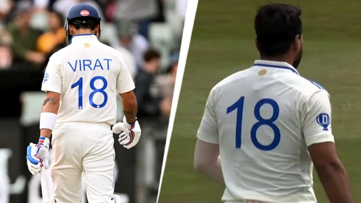 Virat Kohli- Mukesh Kumar Jersey Numner 18 