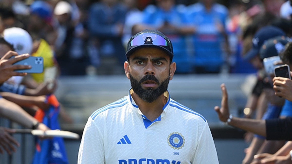 Virat Kohli of India walks back on to the field during day 4 of the Test against Australia at Melbourne Cricket Ground on December 29, 2024 in Melbourne. 
