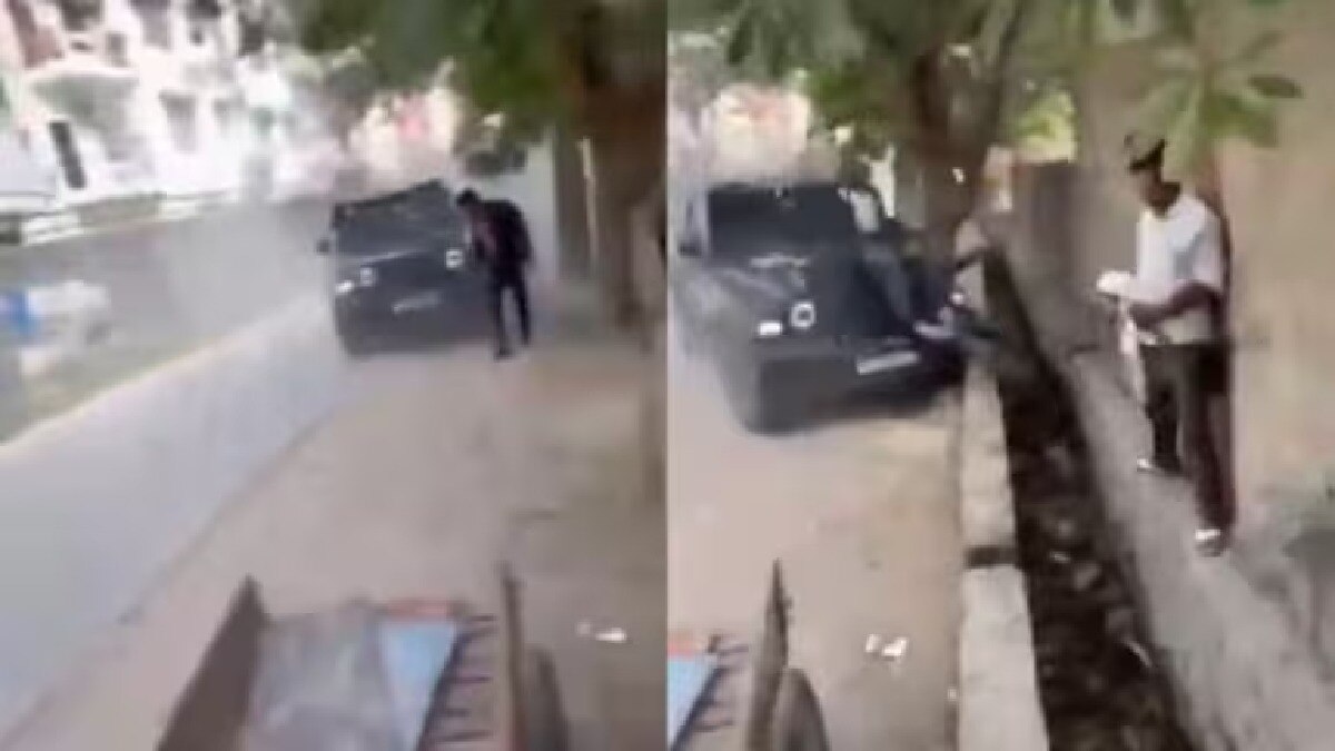 नोएडा में युवक को Thar से कुचलने की कोशिश की गई