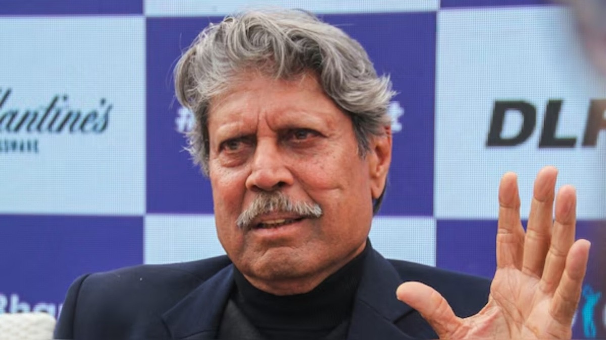 Legendary cricketer Kapil Dev in frame
