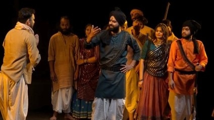 नौटंकी शैली में 'डाकू सुल्ताना' की कहानी का श्रीराम भारतीय कला केंद्र में मंचन