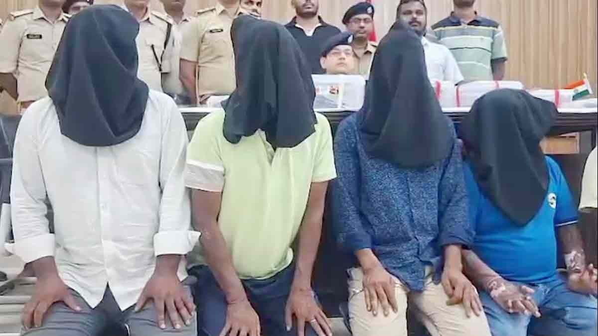 अवैध गन फैक्ट्री चला रहे पांच बदमाश अरेस्ट 