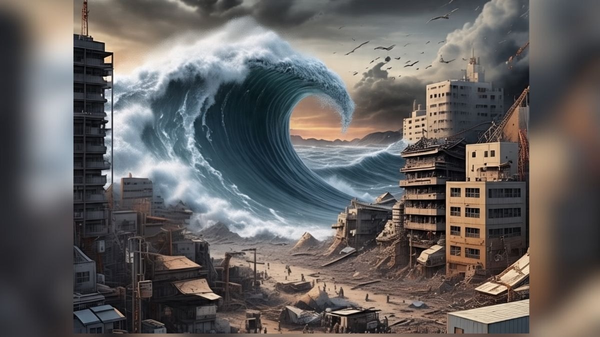 जापान में भारी तबाही की भविष्यवाणी (AI जेनरेटेड सांकेतिक तस्वीर)