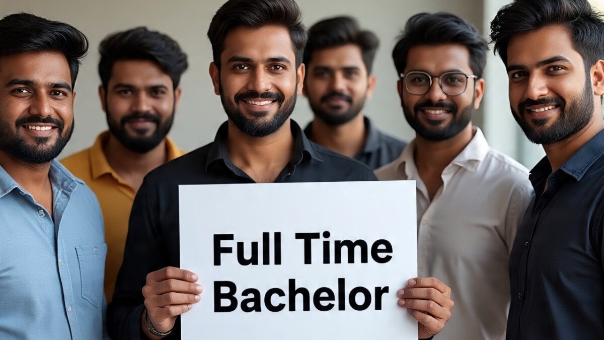 Indian Boys group with a msg in hand