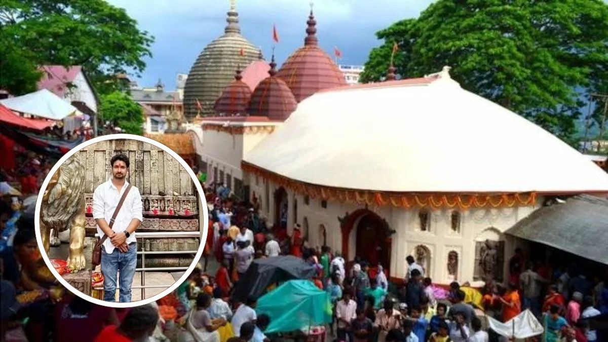 कामाख्या मंदिर में राजा रघुवंशी की एक तस्वीर भी सामने आई है.