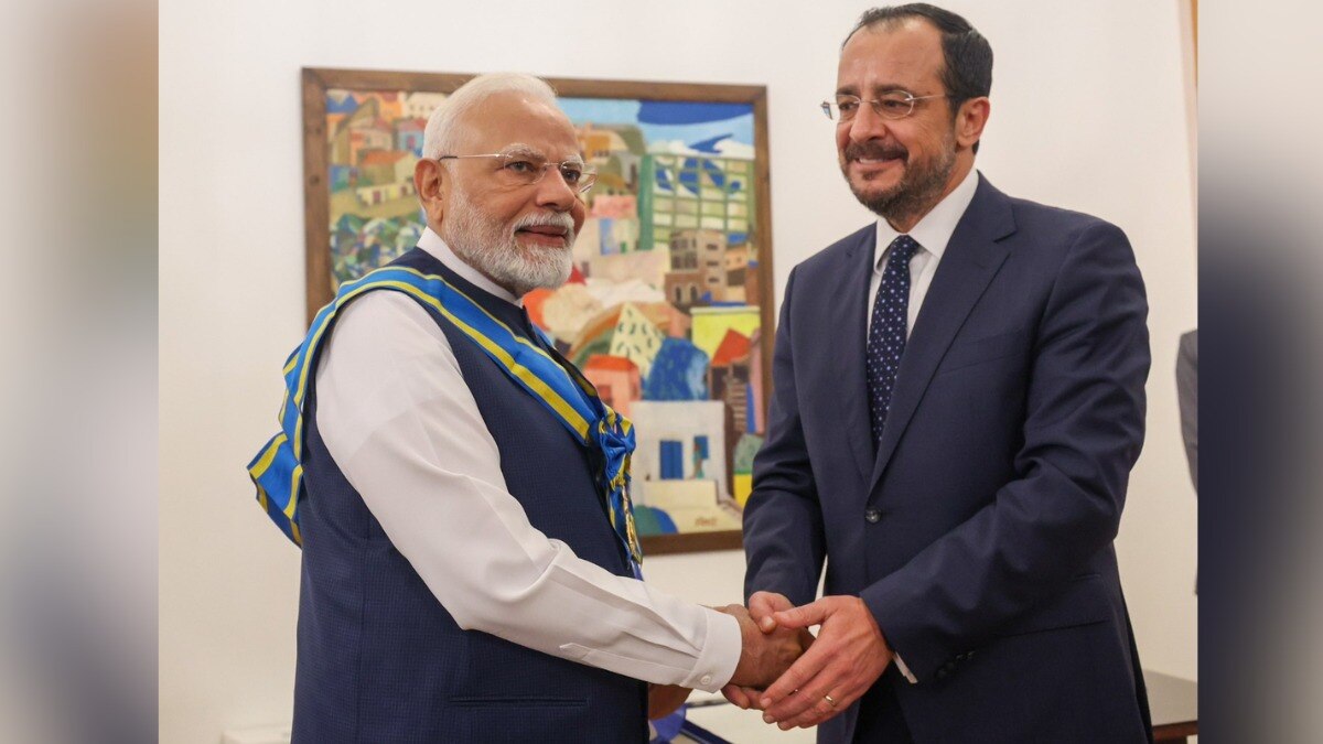 PM मोदी को साइप्रस का सर्वोच्च नागरिक सम्मान.
