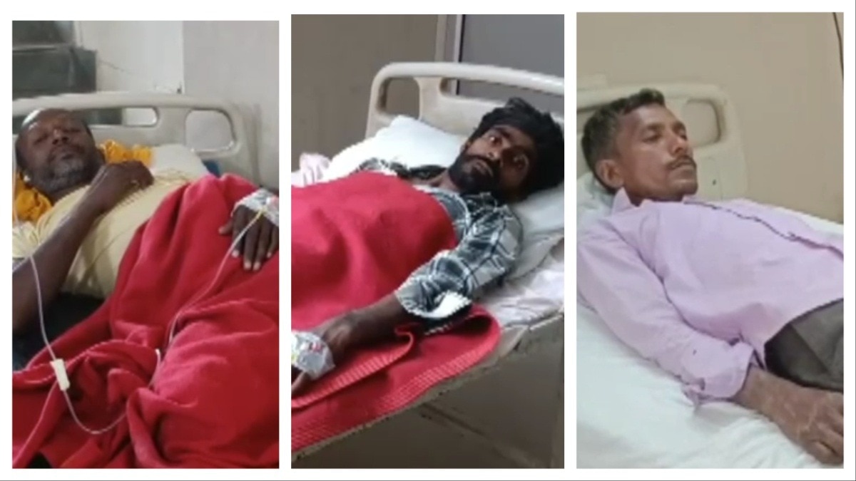 आकाशीय बिजली गिरने से 5 मजदूर झुलसे
