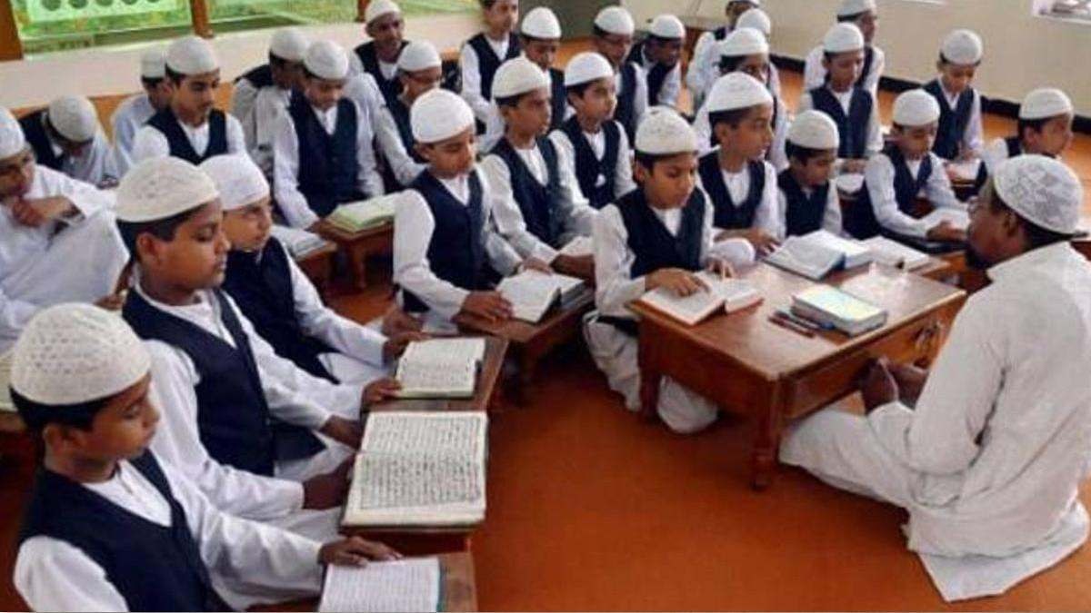 students studying in madrasa