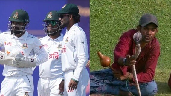 Bangladesh Players And Snake Charmer