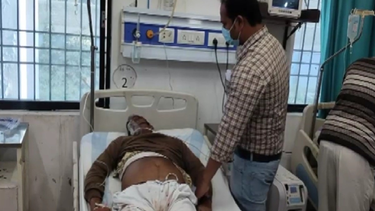 man in hospital