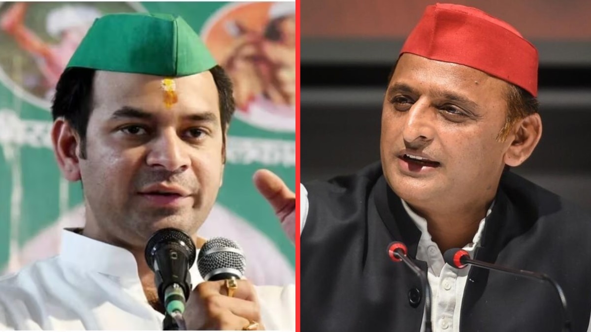 तेज प्रताप यादव और अखिलेश यादव (फाइल फोटो)