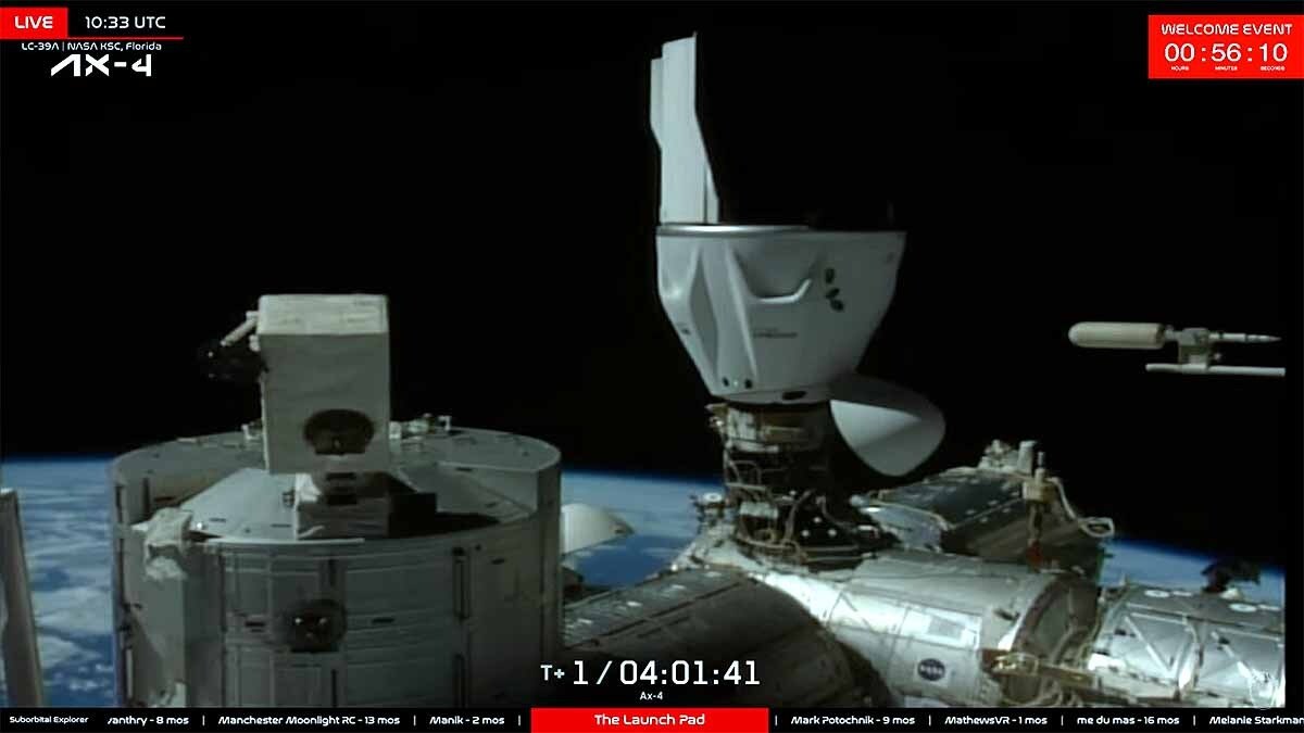 इंटरनेशनल स्पेस स्टेशन पहुंचा शुभांशु का यान.. एंट्री में लगेगा एक घंटे का वक्त