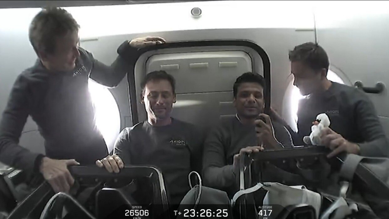 Shubhanshu Shukla speaks after reaching space