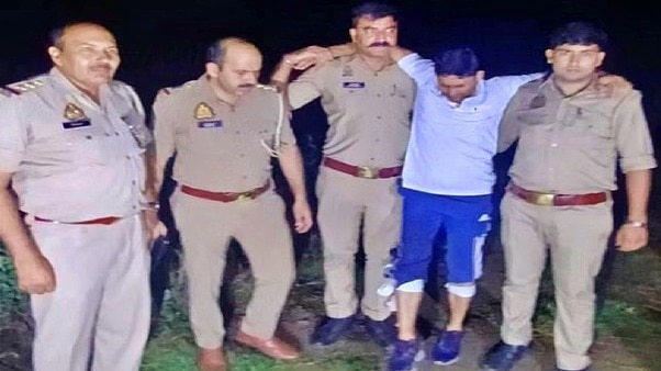बागपत पुलिस ने एनकाउंटर के बाद आरोपी को किया अरेस्ट