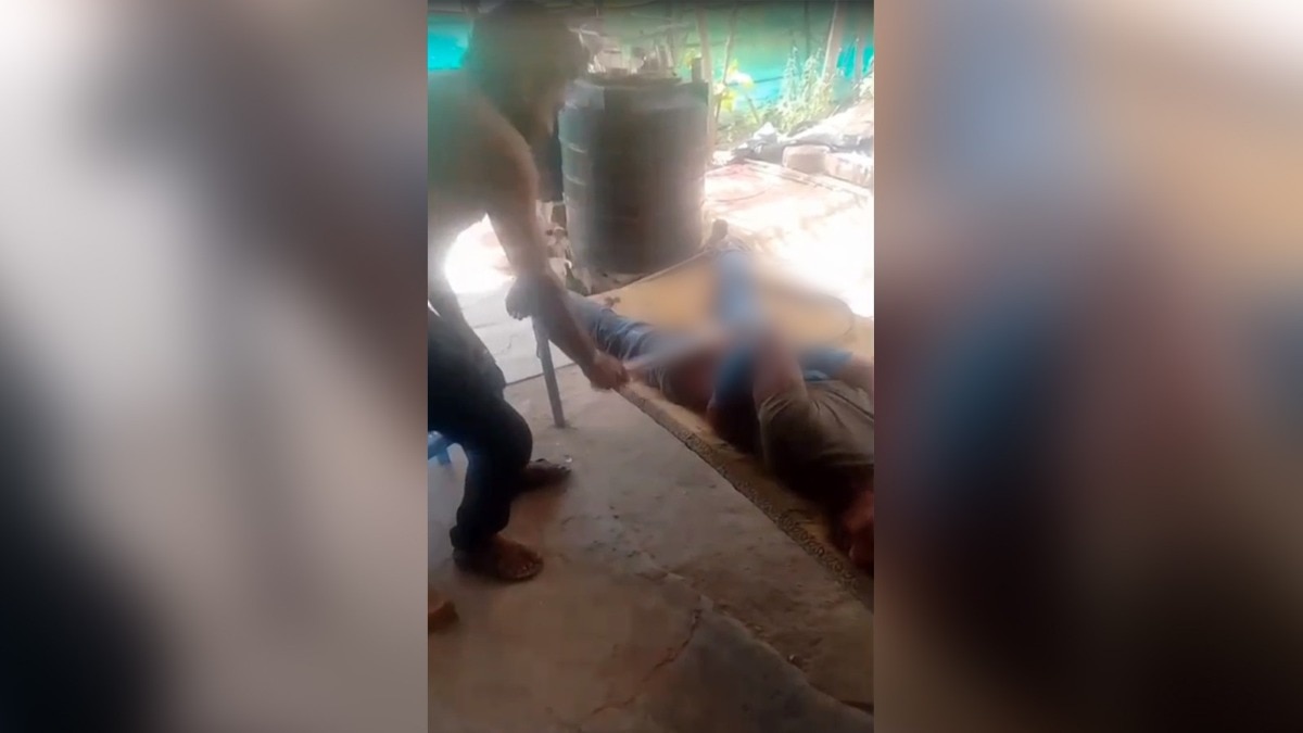 A young man was held hostage and beaten up