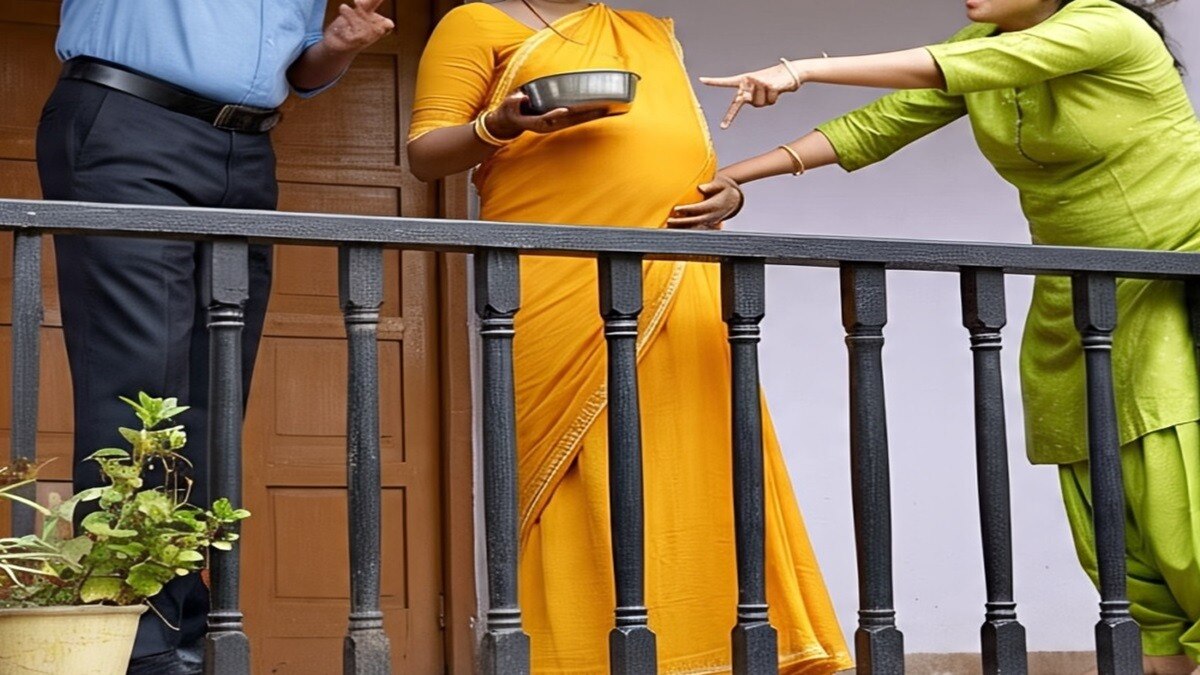  pregnant woman with two other people
