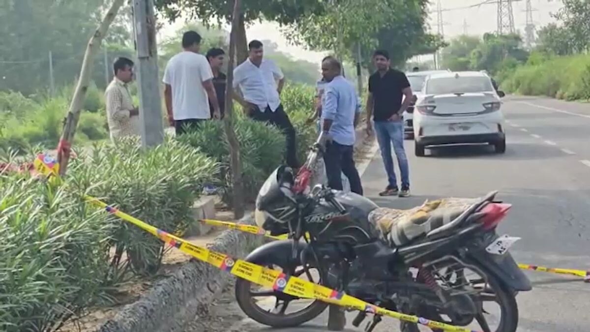 दिल्ली में घटनास्थल, जहां पर हुई मुठभेड़. (Screengrab)