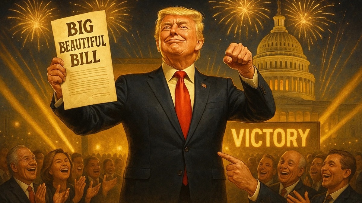 राष्ट्रपति ट्रंप का वन बिग, ब्यूटीफुल बिल पारित (फोटो: AI)