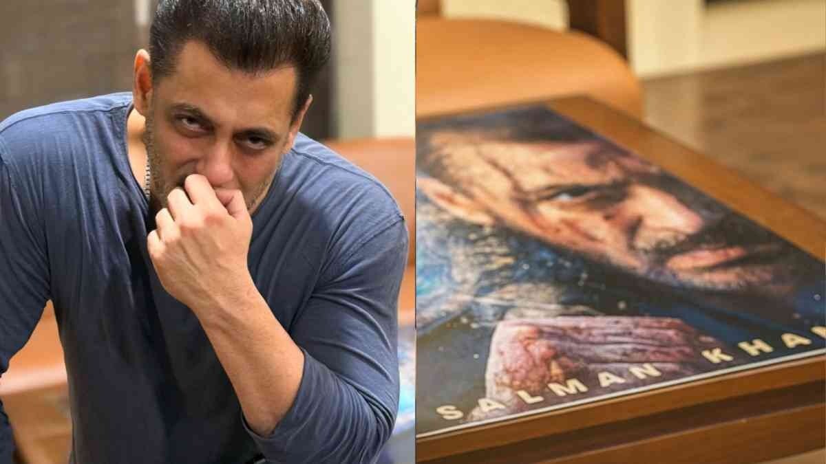 सलमान खान ने गलती से दिखा दी नई फ‍िल्म की झलक! टेबल पर पोस्टर हुआ वायरल
