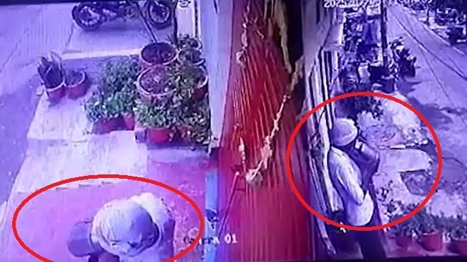 थूककर दूध देते दुधिया की करतूत सीसीटीवी में कैद