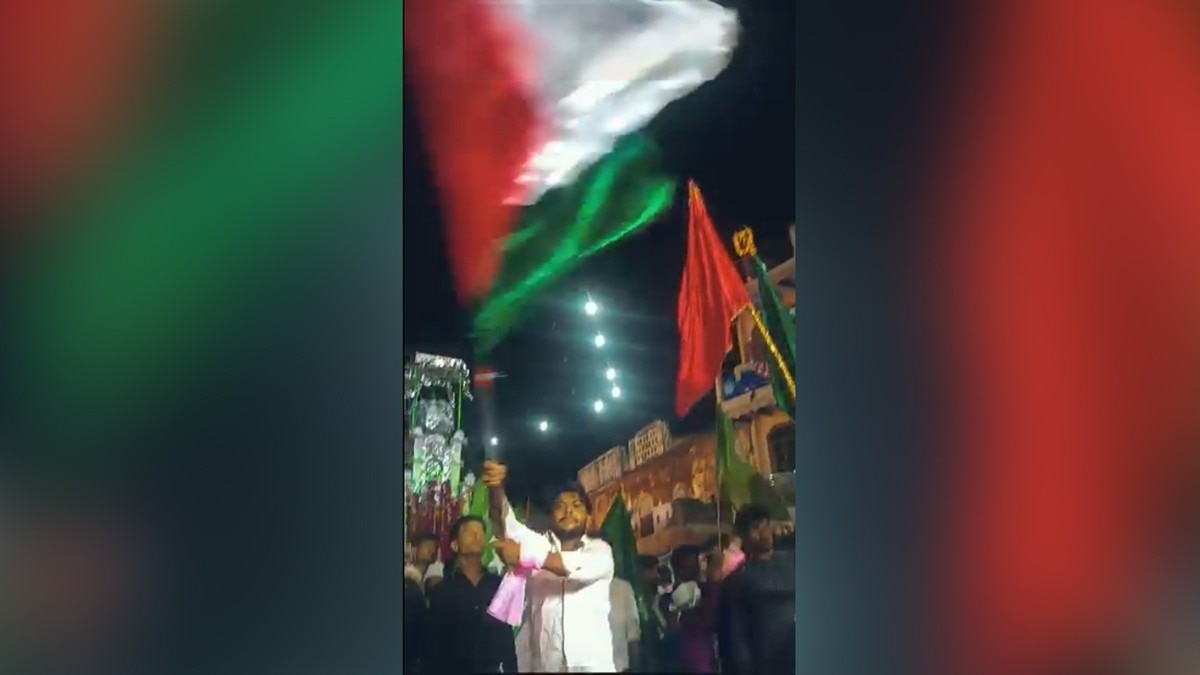 Palestine flag was hoisted in Muharram procession, youth arrested