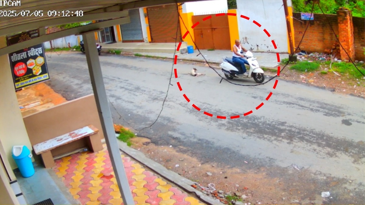Man Ties Dog To His Scooter AND Drags 