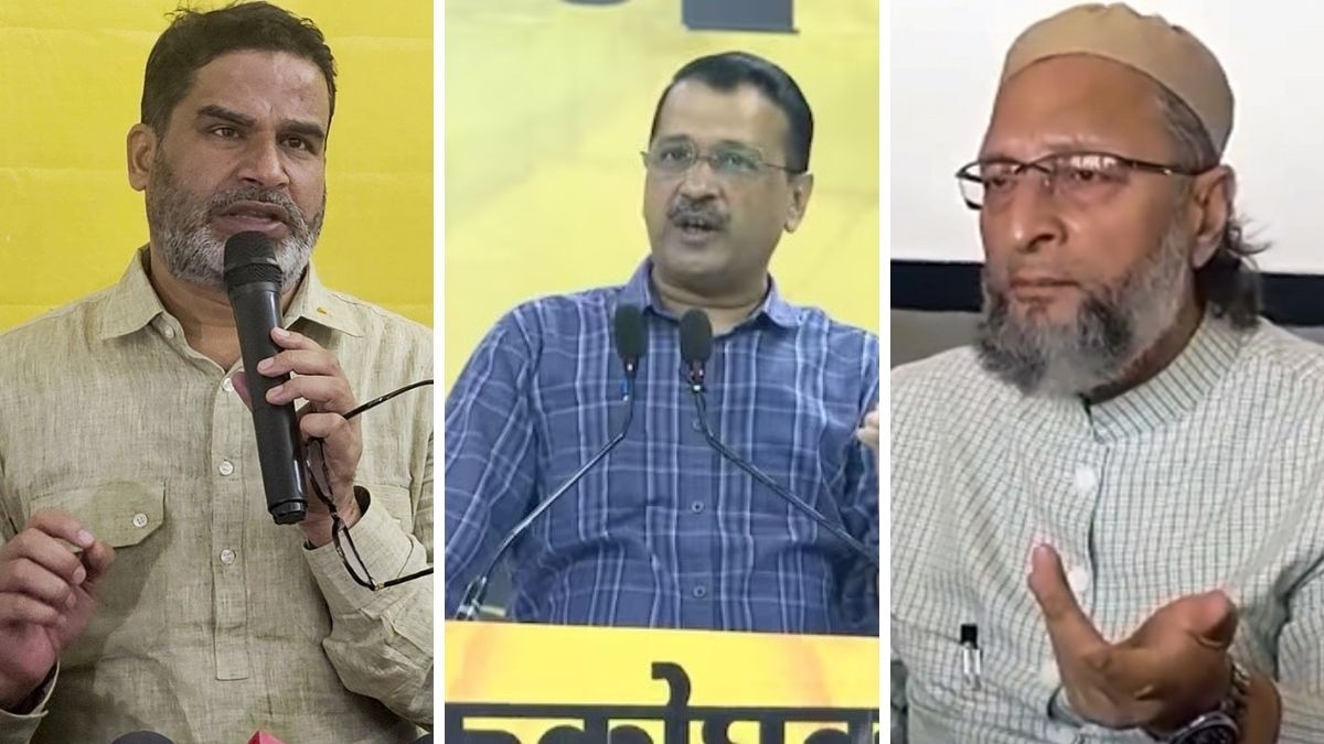 Prashant Kishor, Arvind Kejriwal, Asaduddin Owaisi