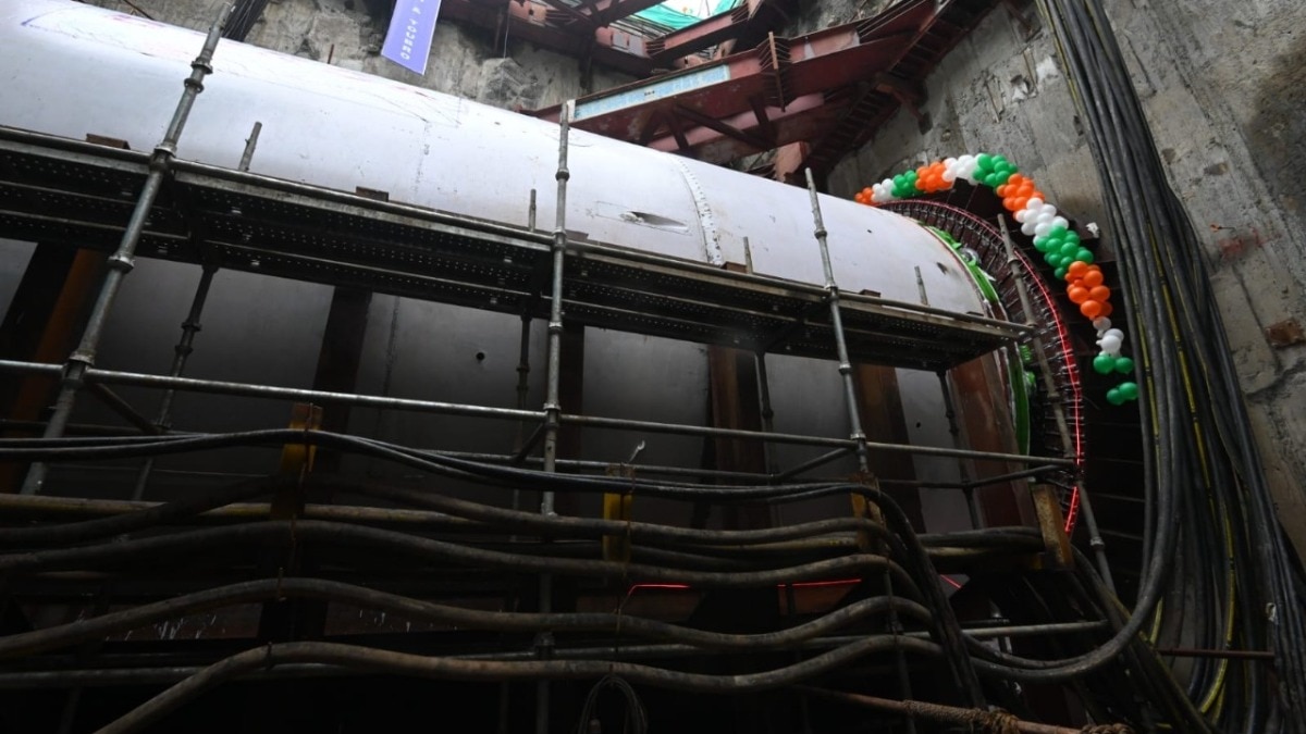 Kolkata metro: tunneling work