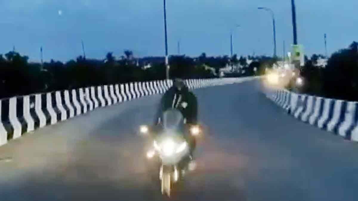 Wreckless accident caught on SUV’s dashboard camera