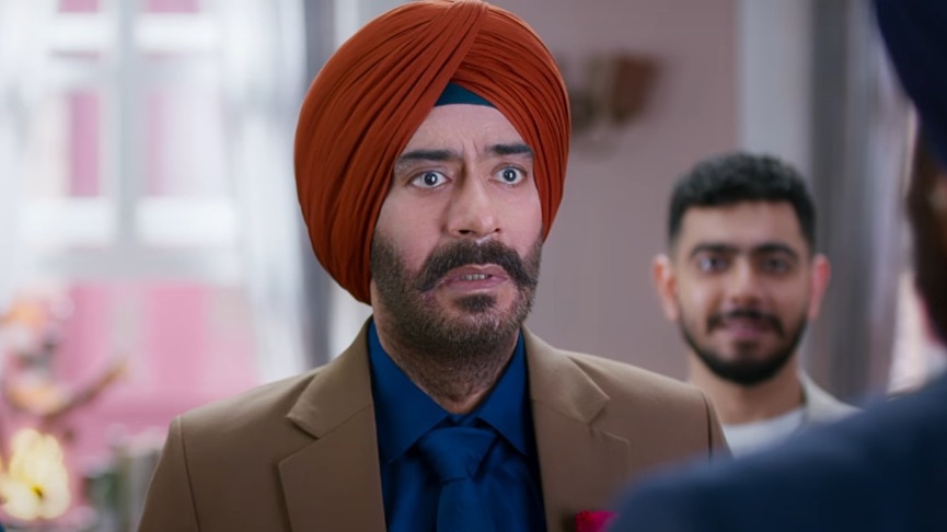 फिल्म 'सन ऑफ सरदार 2' के ट्रेलर में अजय देवगन (फोटो क्रेडिट: यूट्यूब/@JioStudios)