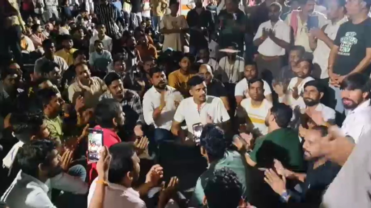 Harda protest
