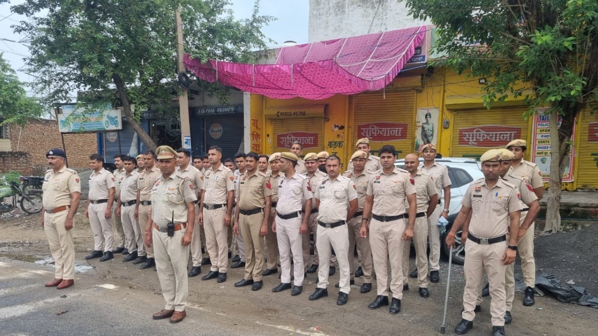 नूंह में तय हुआ जलाभिषेक यात्रा का रास्ता (Photo: ITG/Arvind Ojha)