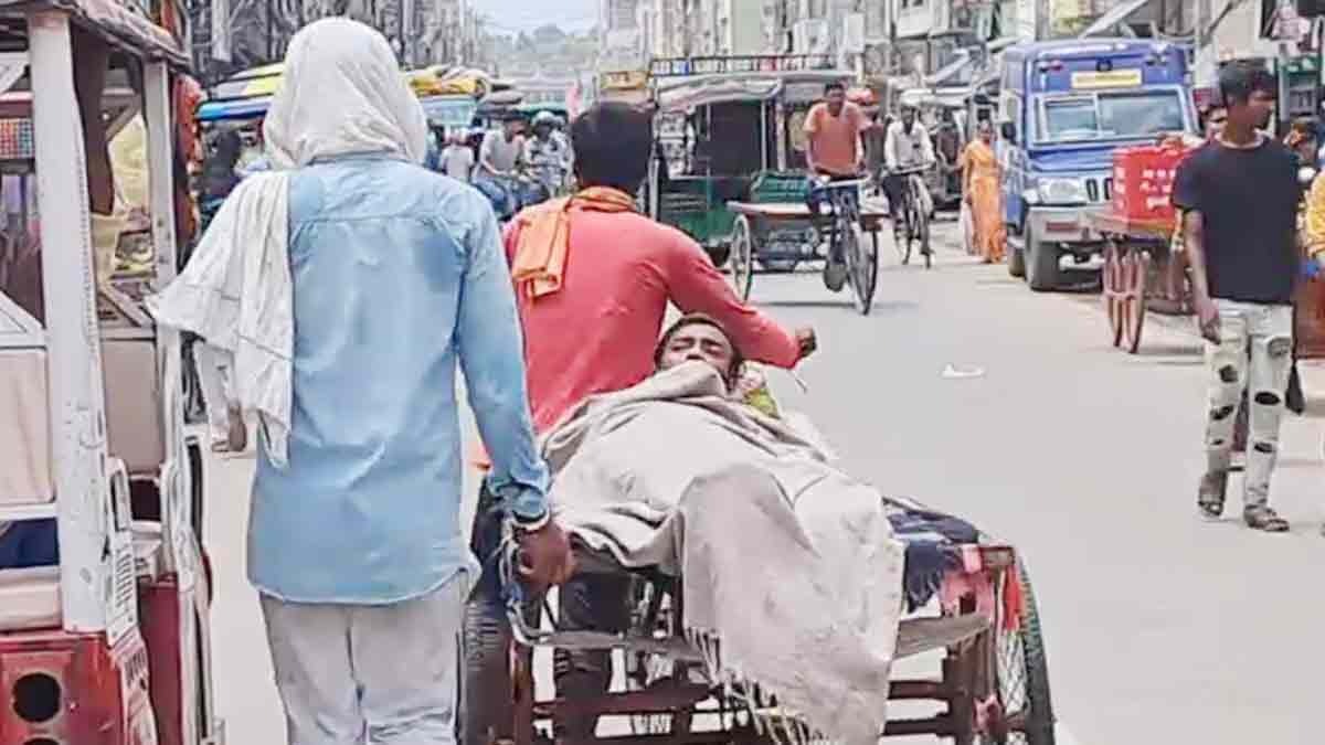 health system fails injured labourer pushed on cart to hospital